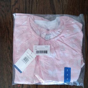 New! Calvin Klein Kids Girls toddler 3-piece Short Set Pink Size 7 fast S/H nwt!